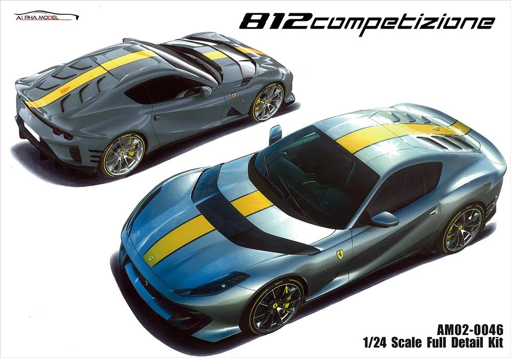 �ۥӡ��ǥ����� HOBBY DESIGN  Alpha Model 1/24 ���å� �ե��顼�� 812 ����ڥƥ��ĥ����� ��ư���Ϸ� �쥸�� �ե륭�å� AM02-0046 (am020046)