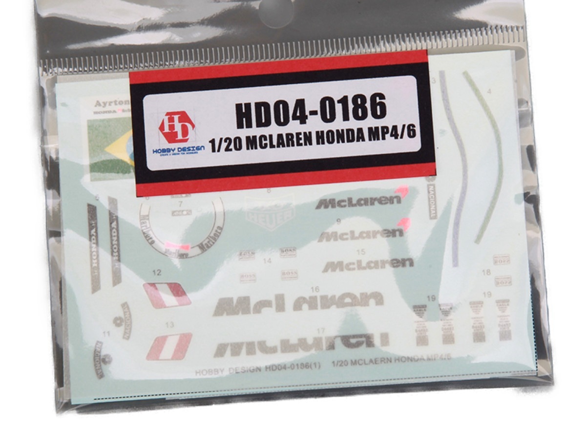 ۥӡǥ HOBBY DESIGN  1/20 ޥ顼 MP4/6 1991 եǥ HD04-0186 (hd040186)