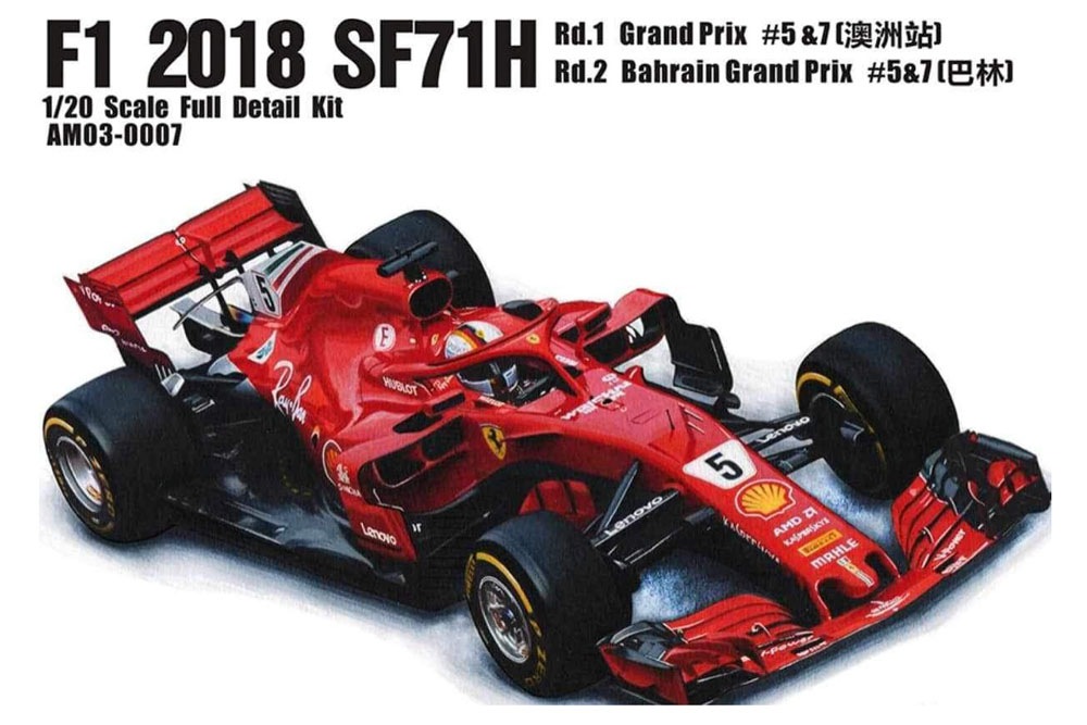 ۥӡǥ HOBBY DESIGN  Alpha Model 1/20 ե顼 SF71-H 2018 Rd.1/2 #5/7 ưϷ 쥸 ե륭å AM03-0007 (am030007)