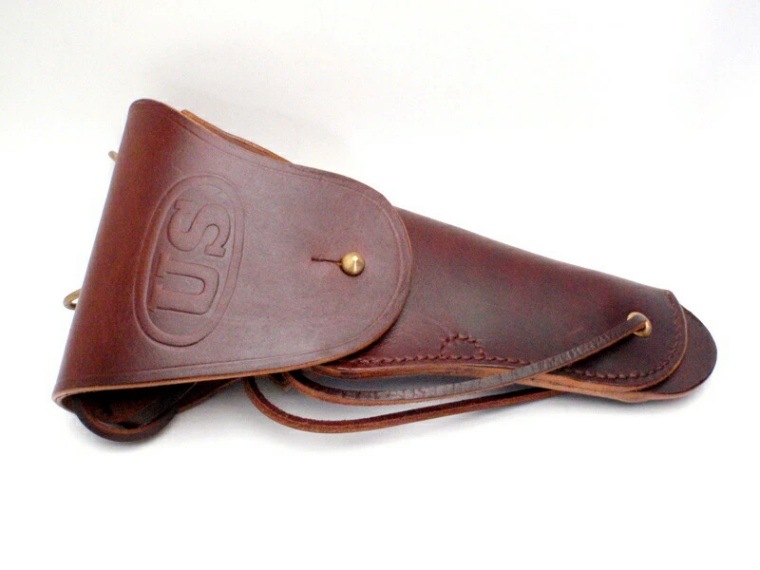 アメリカ陸軍 US コルト M1911 M1916 本革製 ホルスター 茶 1942