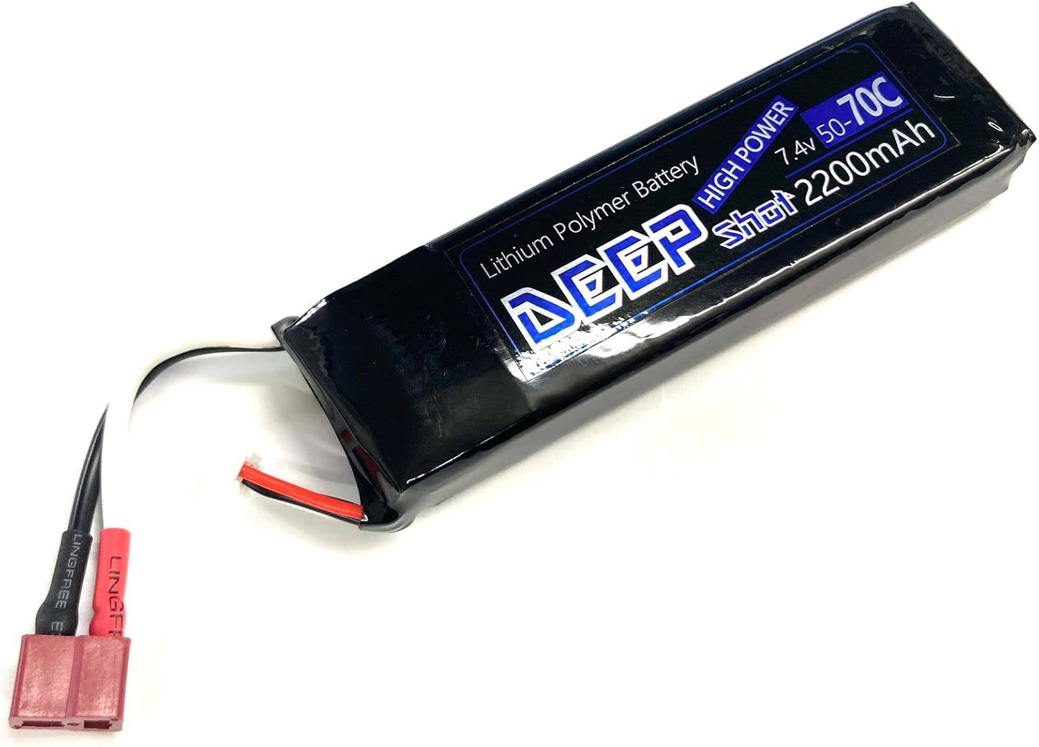Deep Shot �ϥ��ѥ ��ݥХåƥ꡼ �������ݥ�ޡ� 7.4V 50-70C 2200mAh T�����ͥ��� ��ư���� ��������