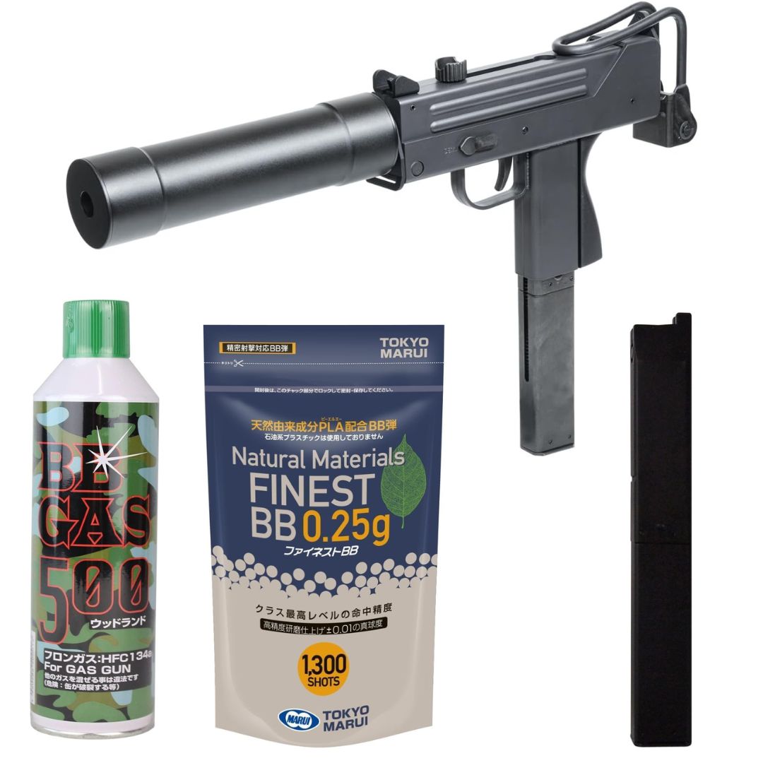 マルゼンイングラム M11ブローバックマシンピストルベーシックセットガスガン 楽天市場】ガスブローバック イングラム M11 ベーシック