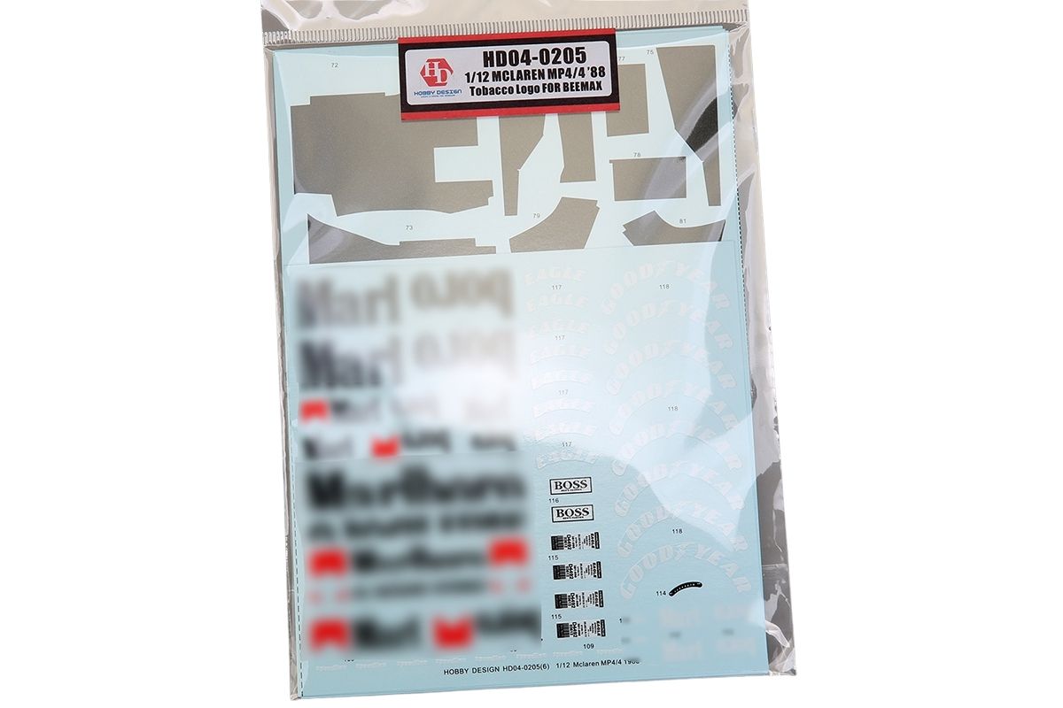 �ۥӡ��ǥ����� Hobby Design  1/12 �ޥ��顼��� MP4/4 ��88 ���Х����� �ޥ�ܥ� BEEMAX�� �ǥ����� HD04-0205 (hd040205)