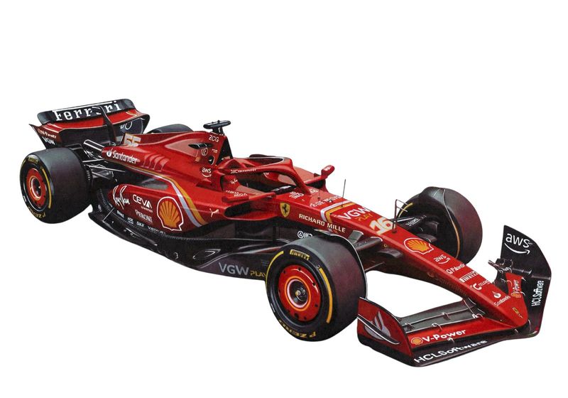 �ۥӡ��ǥ����� Hobby Design  �졼���󥰥��� 1/20 Hobby Design Alpha Model �ե��顼�� SF24 F1 2024 �ե�쥸�󥭥å� AM03-0014 (4571619464379)