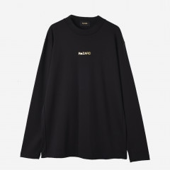 ReZARDMock neck Long-sleeve TEE (logo print)