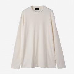 ReZARDMock neck Long-sleeve TEE (neck logo print)