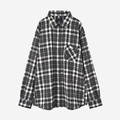 ��ReZARD��Metal Plate Long Sleeve Check Shirt