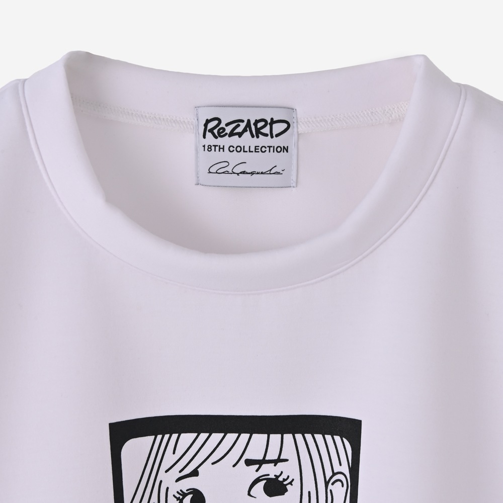 ReZARD  Masato YamaguchiGirl Print Half Sleeve Sweat