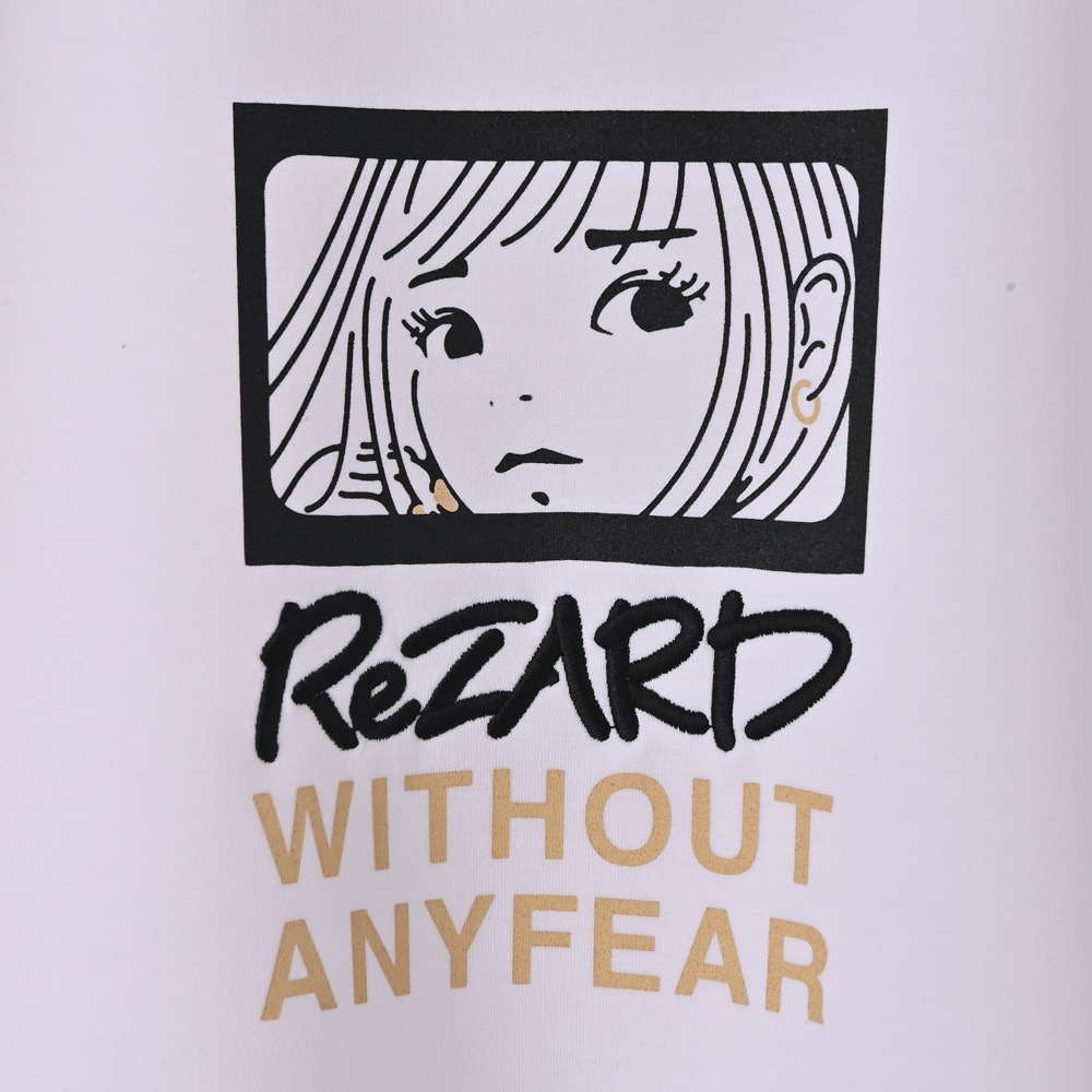 ReZARD  Masato YamaguchiGirl Print Half Sleeve Sweat