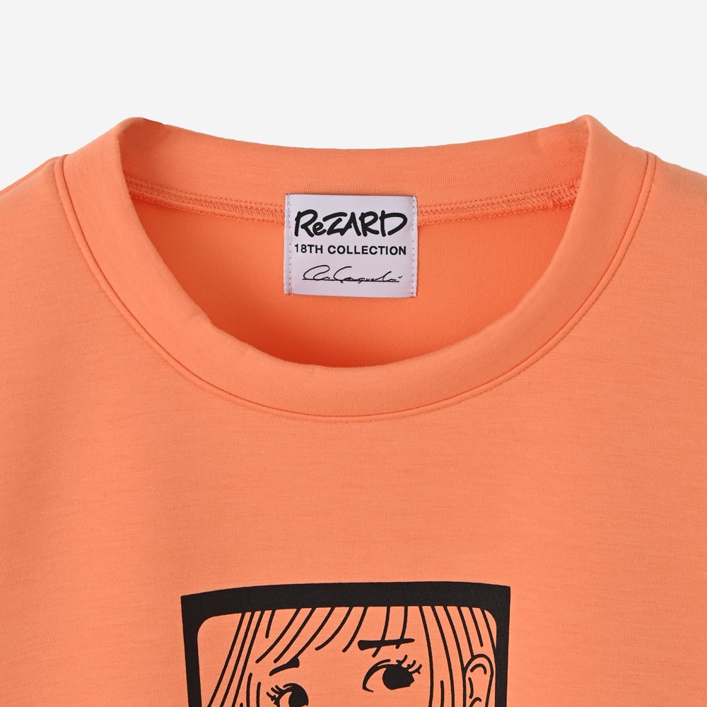 ReZARD  Masato YamaguchiGirl Print Half Sleeve Sweat