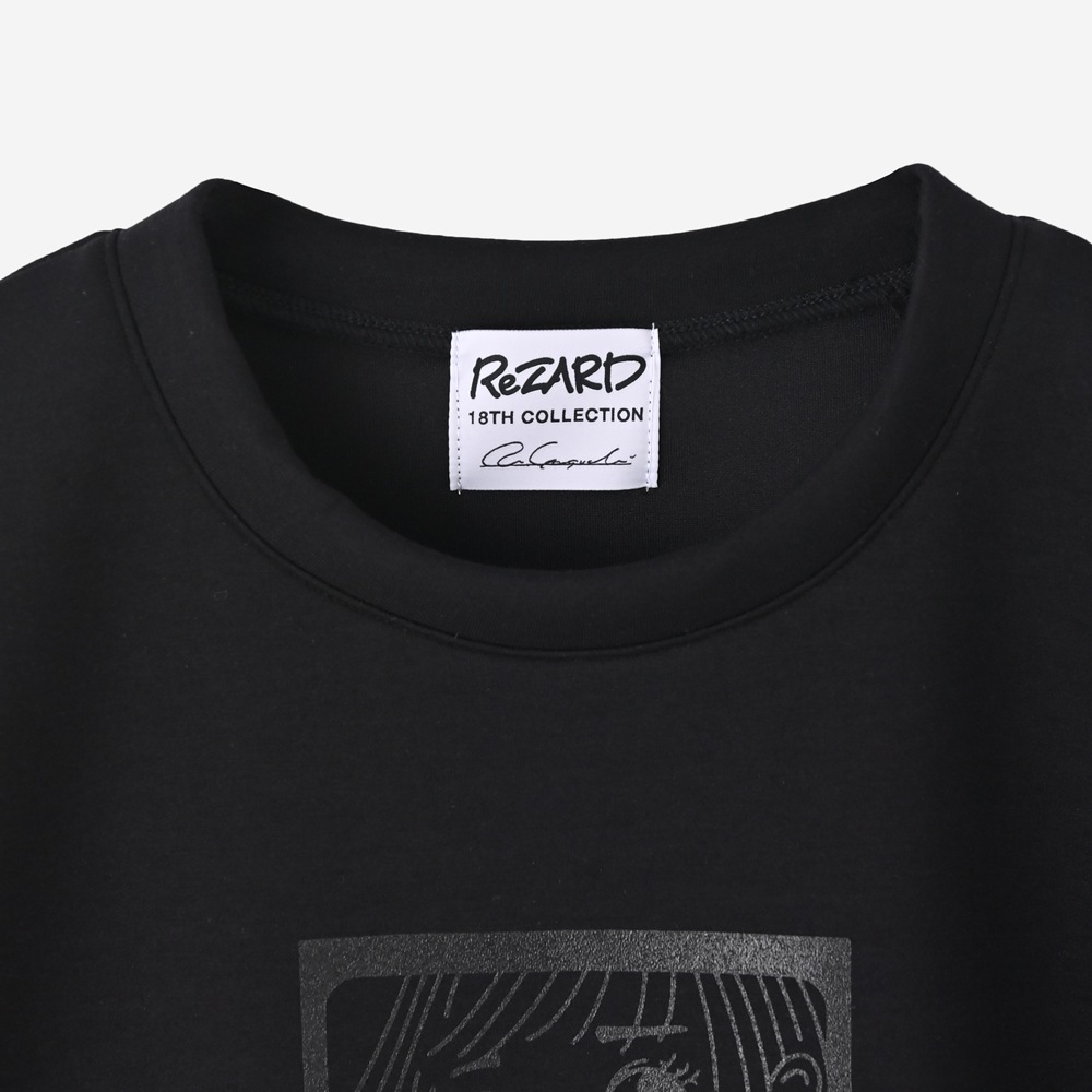ReZARD  Masato YamaguchiGirl Print Half Sleeve Sweat