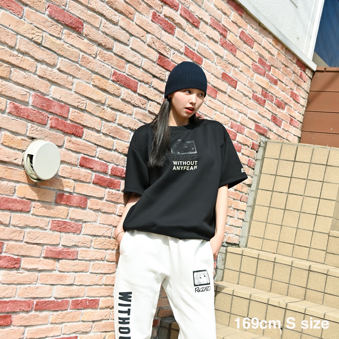 ReZARD  Masato YamaguchiGirl Print Half Sleeve Sweat