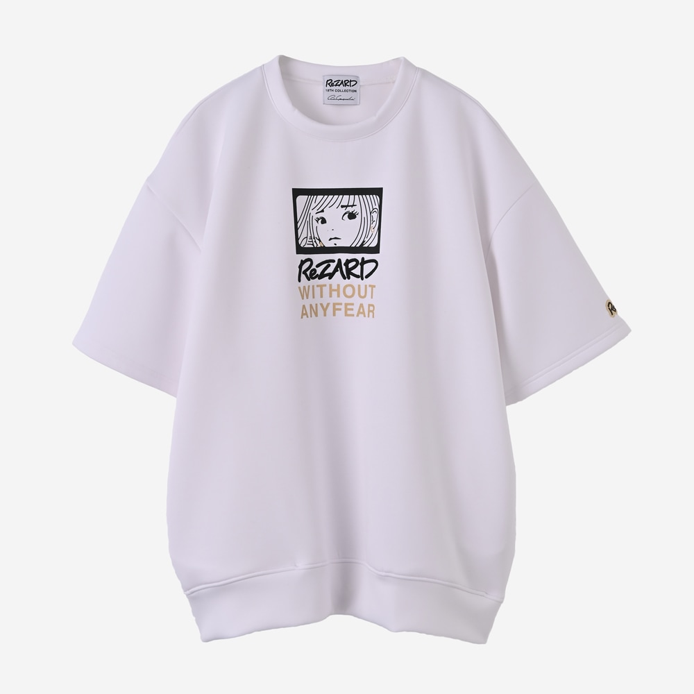 ReZARD  Masato YamaguchiGirl Print Half Sleeve Sweat