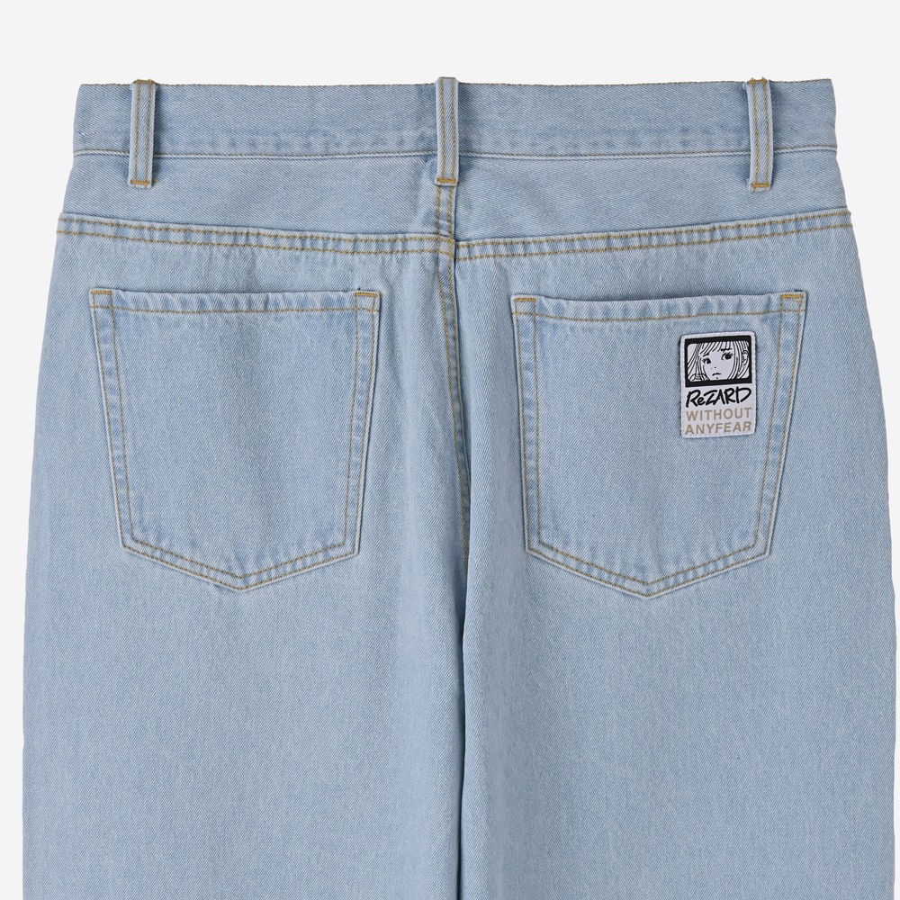 ReZARD  Masato YamaguchiSpray Logo Wide Denim Pants