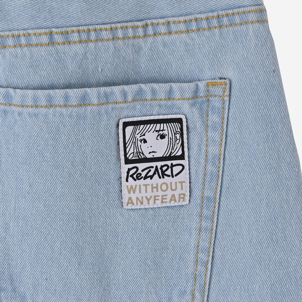ReZARD  Masato YamaguchiSpray Logo Wide Denim Pants
