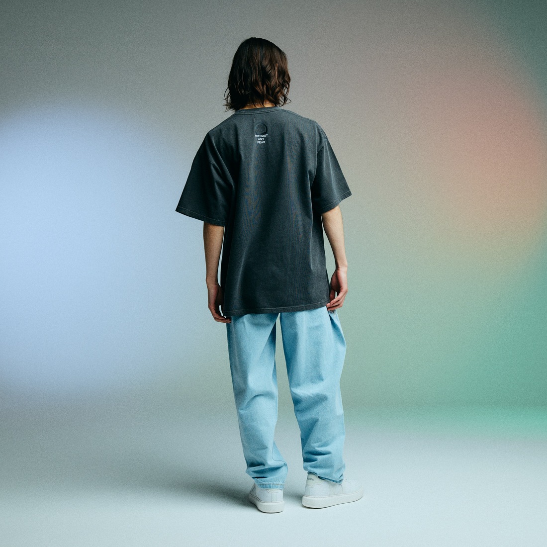 ReZARD  Masato YamaguchiSpray Logo Wide Denim Pants