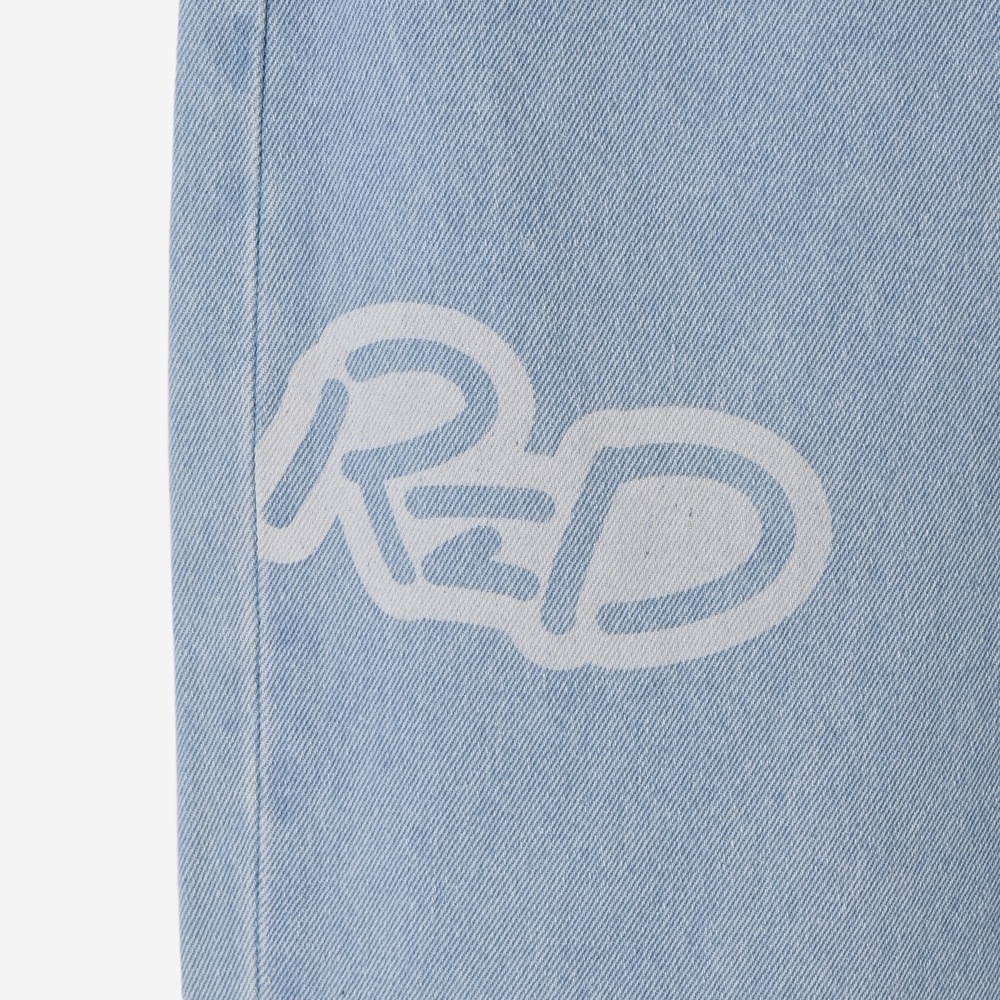 ReZARD  Masato YamaguchiSpray Logo Wide Denim Pants