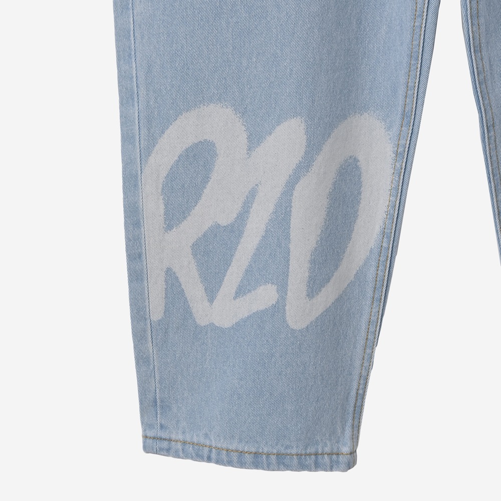 ReZARD  Masato YamaguchiSpray Logo Wide Denim Pants