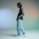 ReZARD  Masato YamaguchiSpray Logo Wide Denim Pants