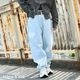 ReZARD  Masato YamaguchiSpray Logo Wide Denim Pants