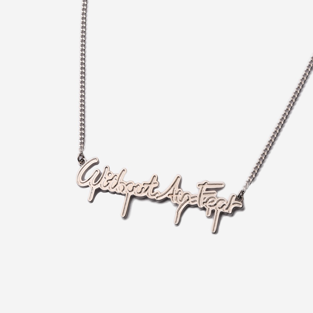 ReZARD × Masato Yamaguchi】Dripping Logo Neck Lace（Silver）