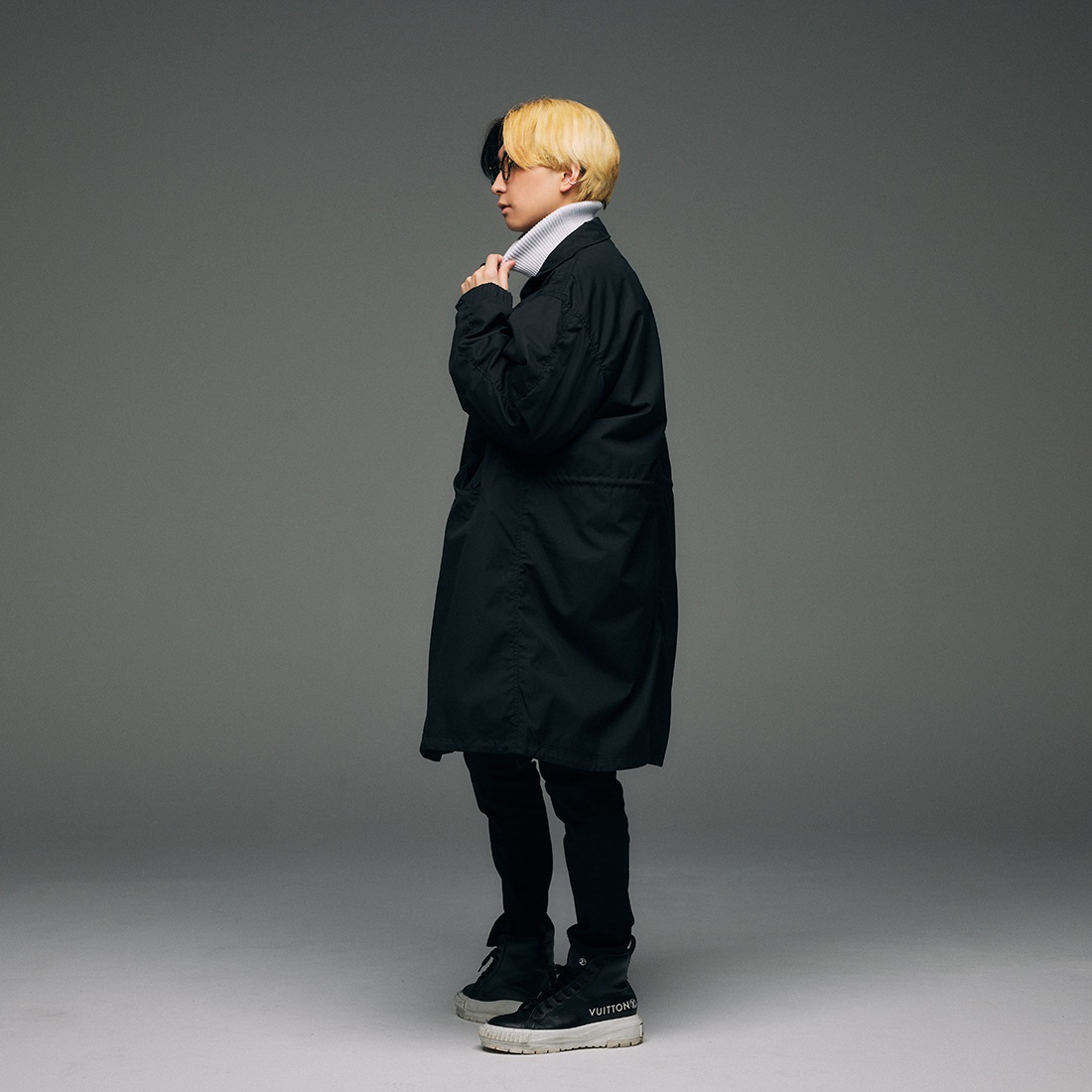 rezard コート　黒 リザード ReZARD Stain Collar Coat （ブラック） -ファッション