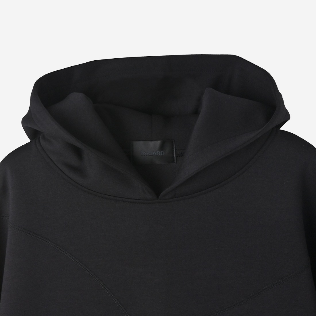 ReZARDCurved Line Stitch Hoodie