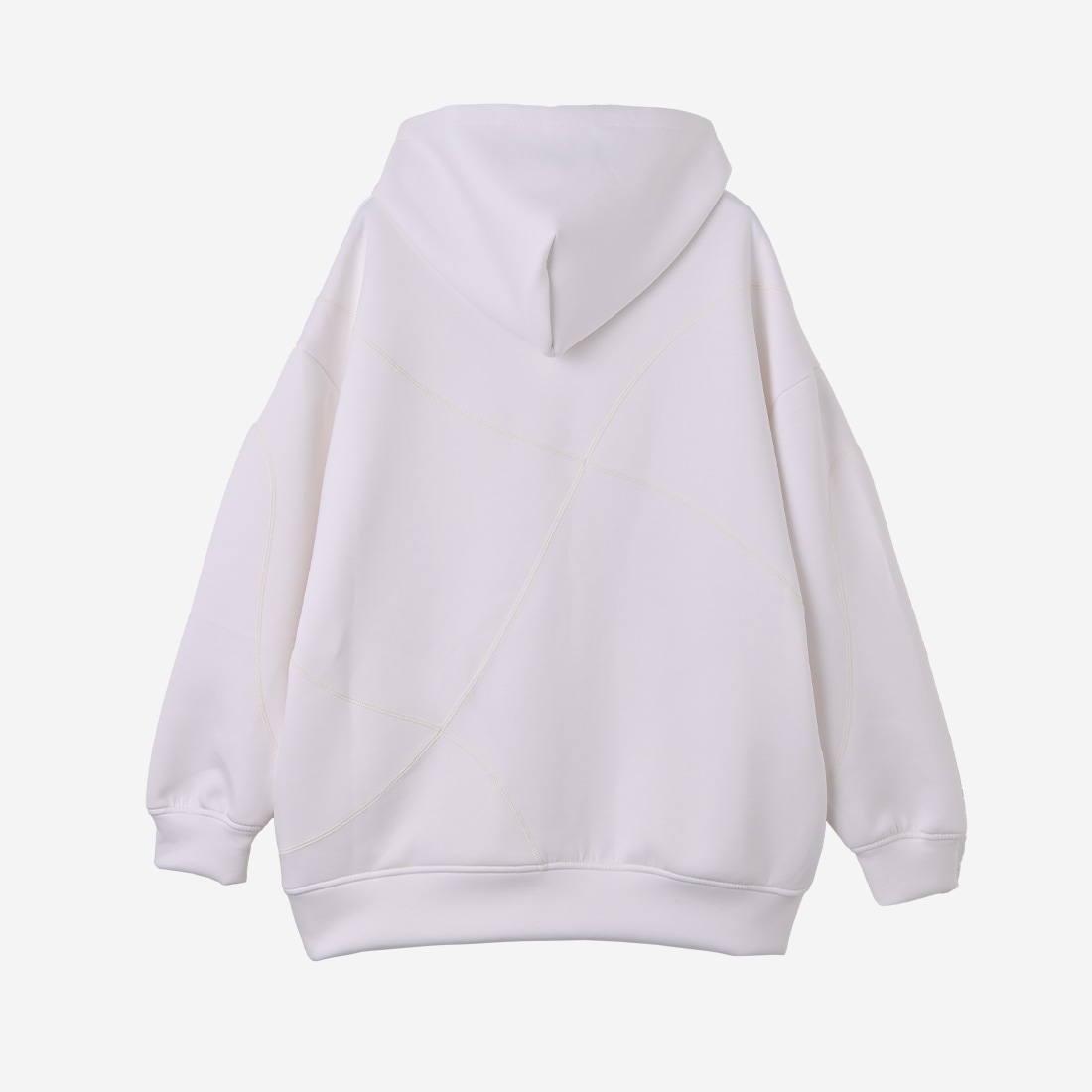 ReZARDCurved Line Stitch Hoodie