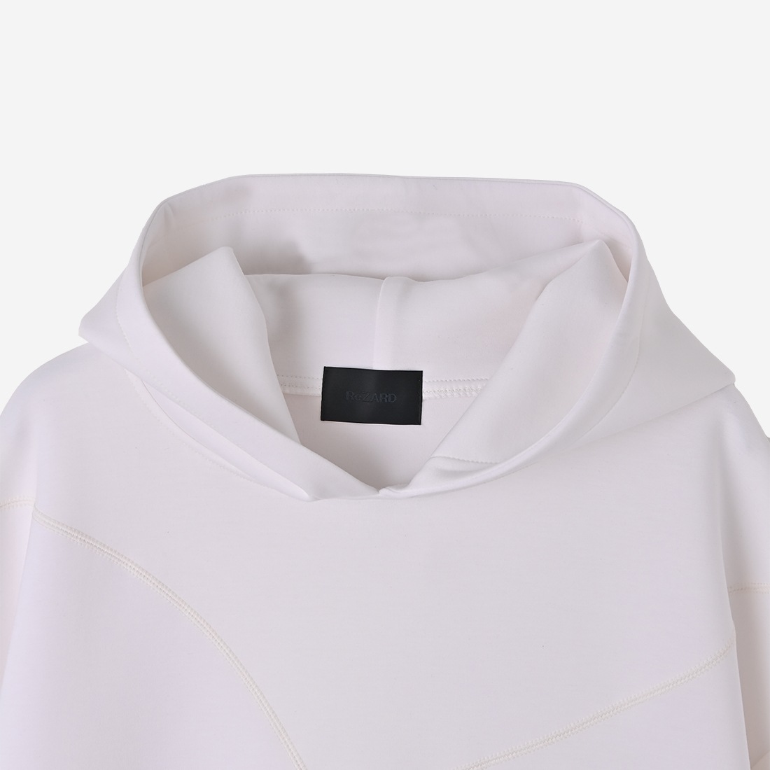 ReZARDCurved Line Stitch Hoodie