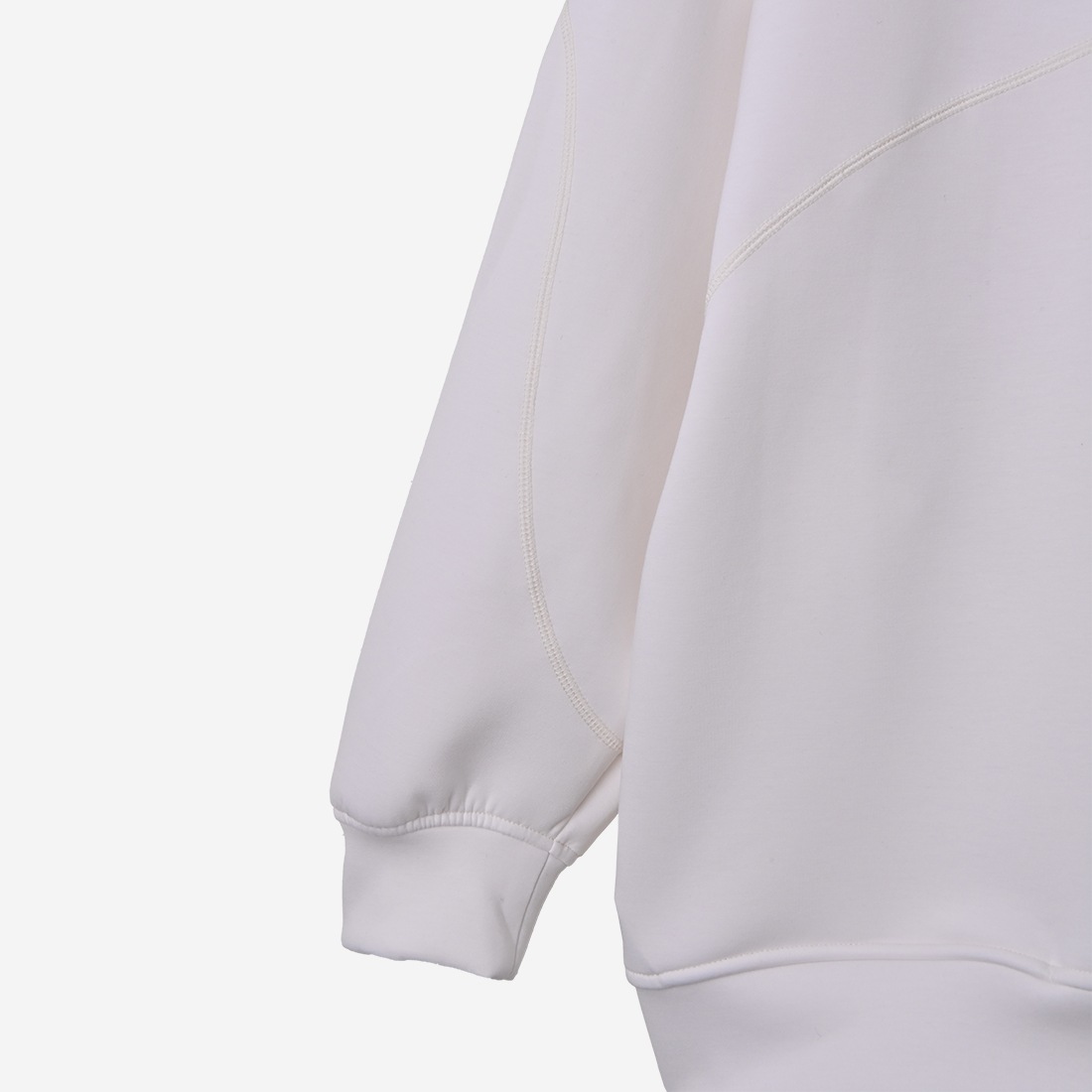 ReZARDCurved Line Stitch Hoodie