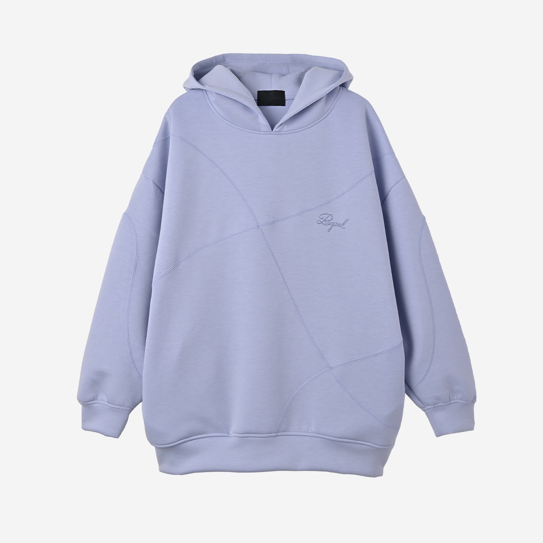 ReZARDCurved Line Stitch Hoodie