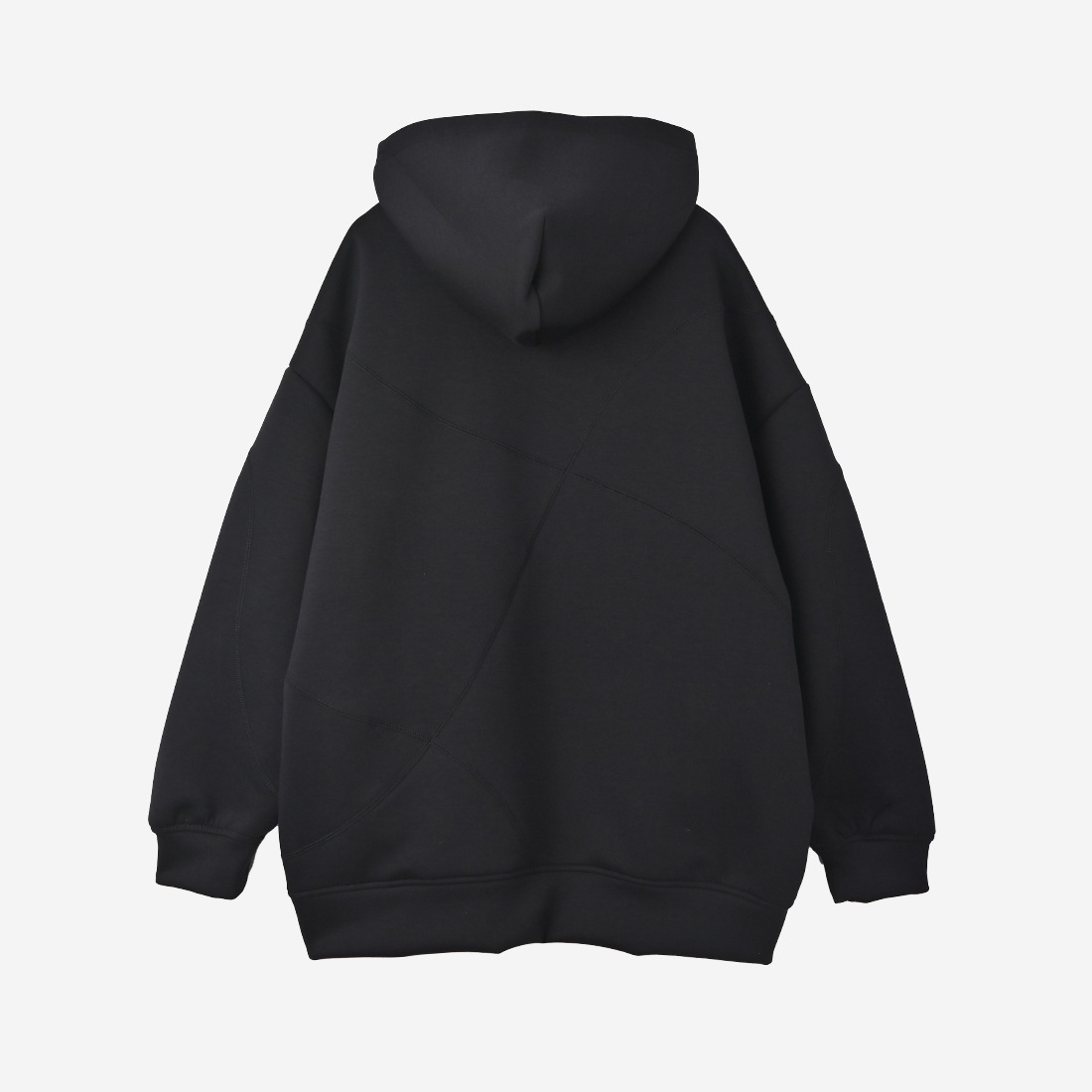 ReZARDCurved Line Stitch Hoodie