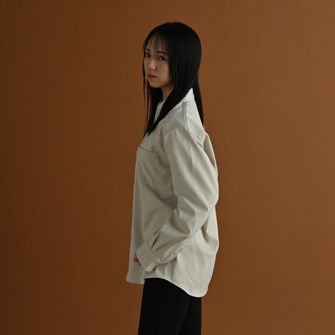 ��ReZARD��Metal Plate Long Sleeve Shirt