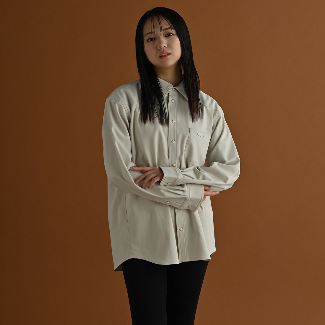 ��ReZARD��Metal Plate Long Sleeve Shirt
