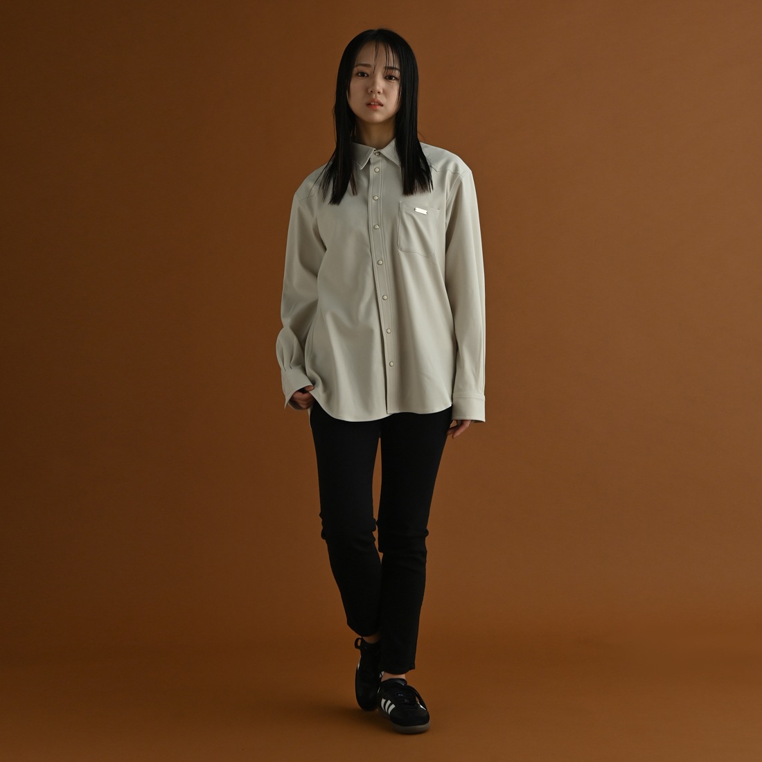 ��ReZARD��Metal Plate Long Sleeve Shirt