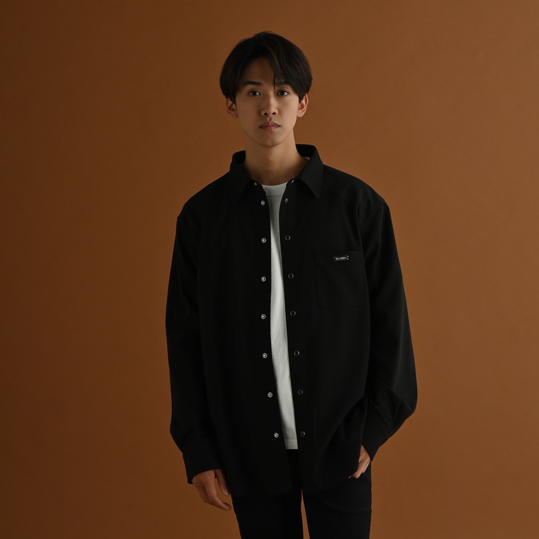 ��ReZARD��Metal Plate Long Sleeve Shirt