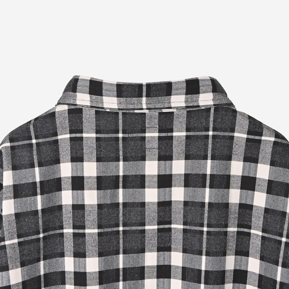 ��ReZARD��Metal Plate Long Sleeve Check Shirt