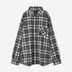 ��ReZARD��Metal Plate Long Sleeve Check Shirt