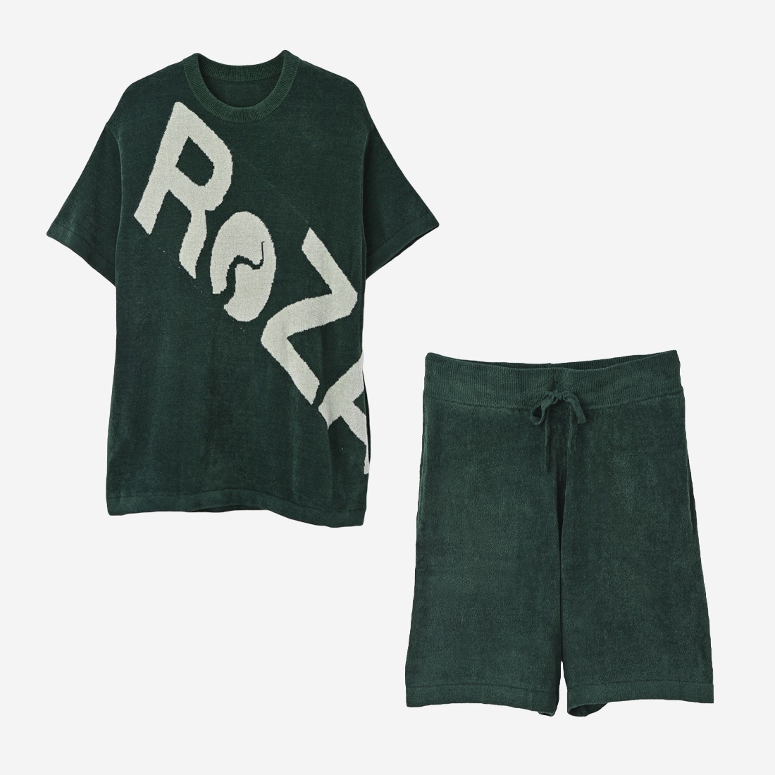 ReZARDSETUP Towel fabric Room Wear Big LogoHalf pants