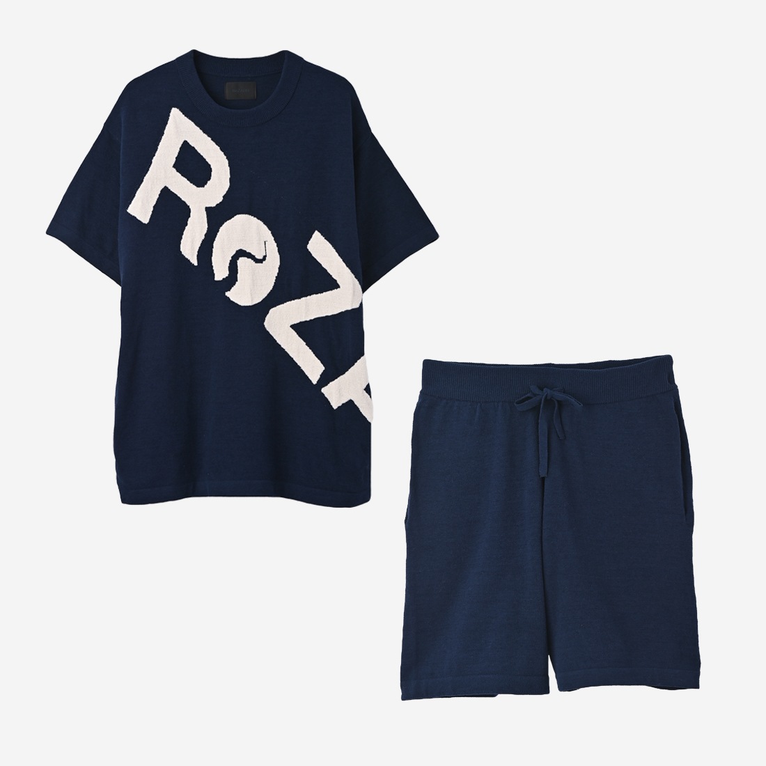 ReZARDSETUP Towel fabric Room Wear Big LogoHalf pants