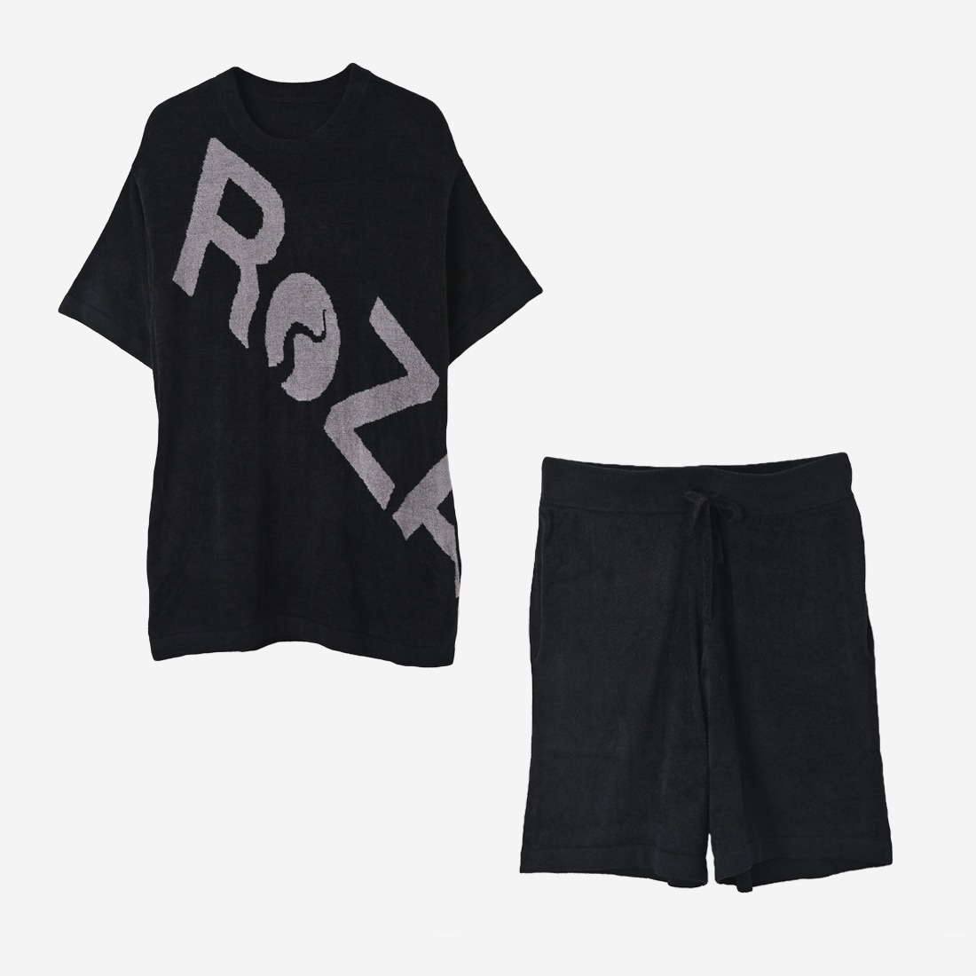 ReZARDSETUP Towel fabric Room Wear Big LogoHalf pants