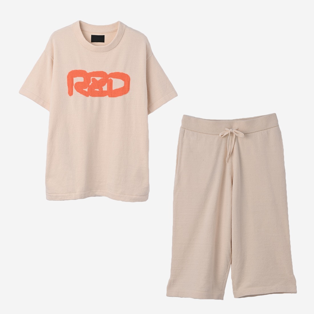 ReZARDSETUP Towel fabric Room Wear Small LogoCropped pants