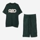 ReZARDSETUP Towel fabric Room Wear Small LogoCropped pants