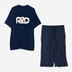 ReZARDSETUP Towel fabric Room Wear Small LogoCropped pants