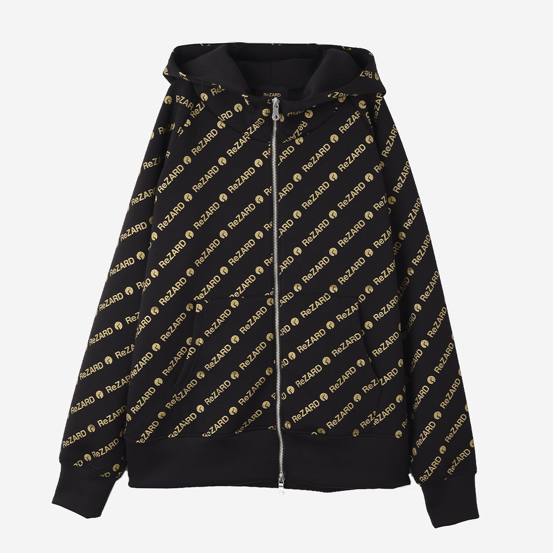 【ReZARD】Logo Printed Zip-up Hoodie