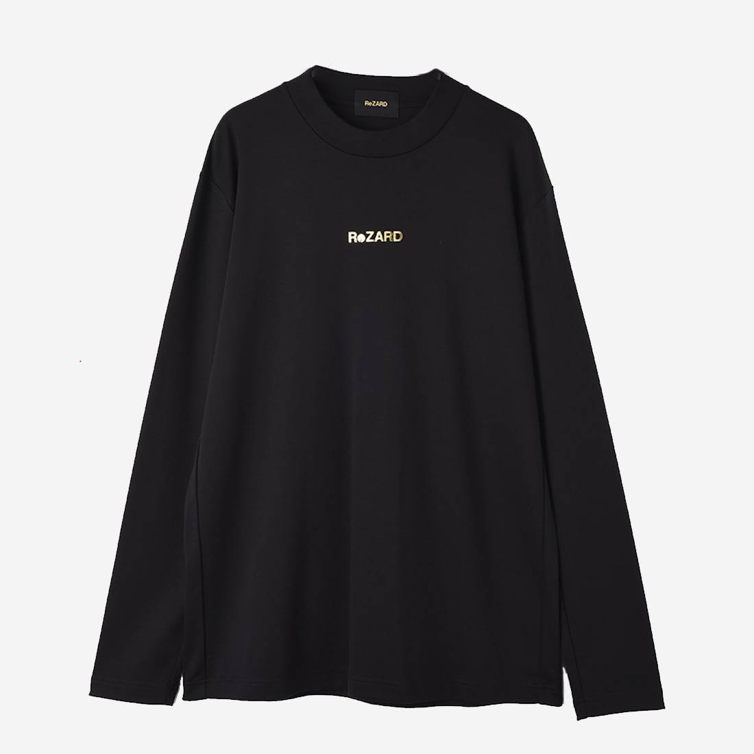 【ReZARD】Mock neck Long-sleeve TEE (logo print)