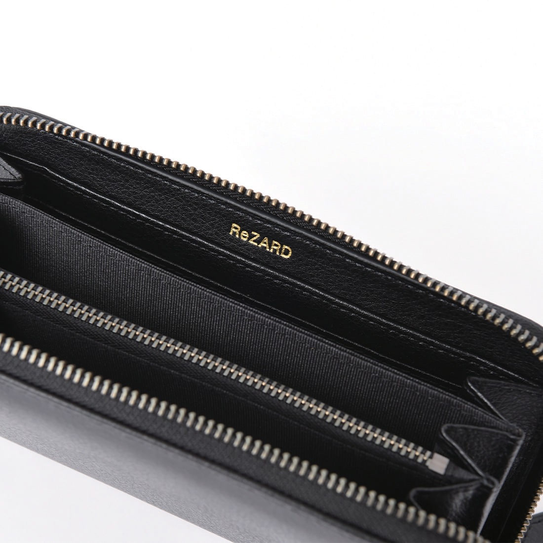 ReZARD】Metal Plate Leather Wallet