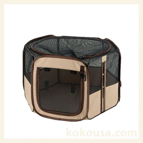 たためるペットサークル 75-75 ブラウン