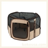 たためるペットサークル 75-75 ブラウンの通販はココロのおうち