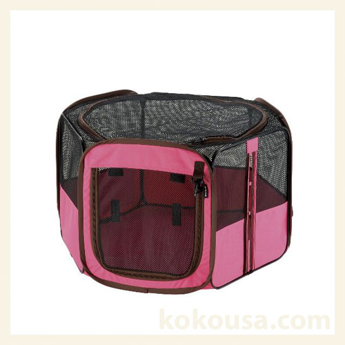 たためるペットサークル 75-75 ピンク